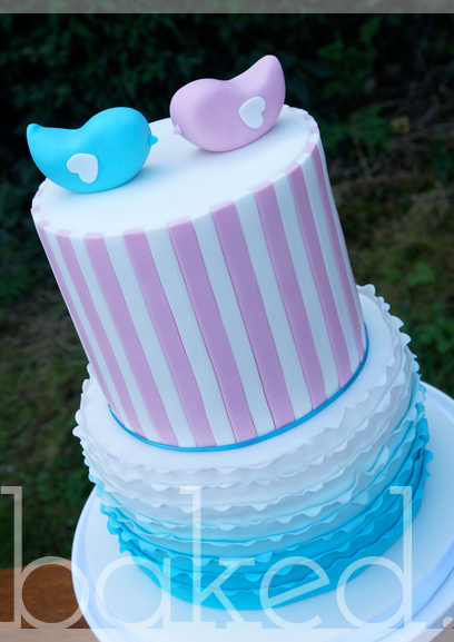 Love Bird Engagement or Wedding Cake